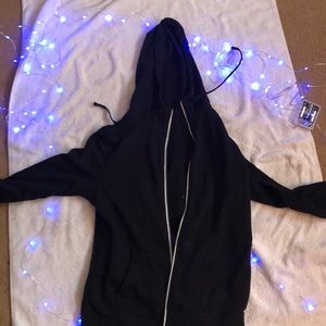 Black zip hoodie